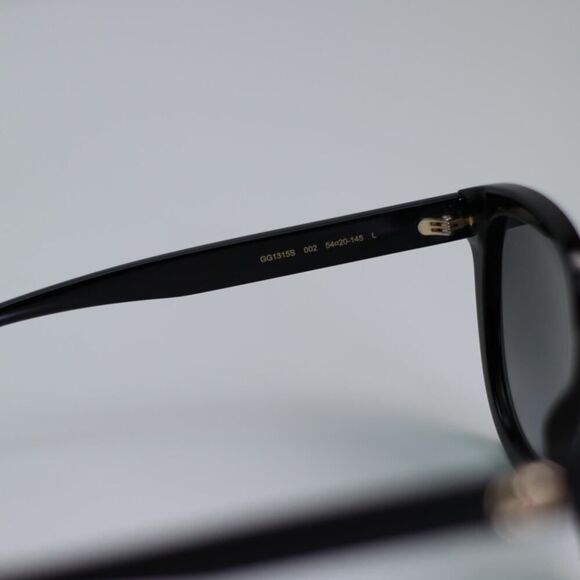 NEW Gucci Sunglasses GG1315S 002 Shiny Black/Grey Polarized Women Authentic main image 11